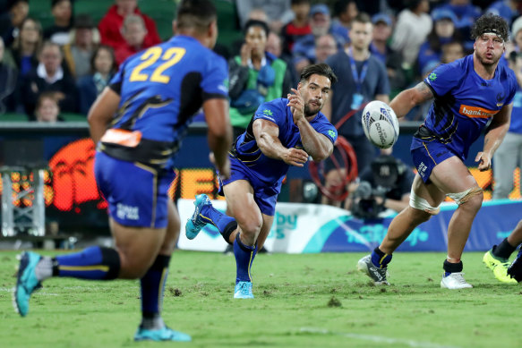Ryan Louwrens in action for Western Force. 