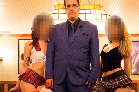 David Saffron ran a bondage-themed strip club in Los Angeles club before turning to an alleged Bitcoin Ponzi scheme.