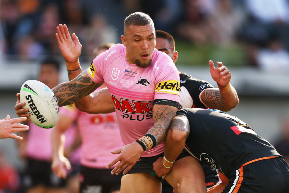 James Fisher-Harris led an Origin-depleted Penrith to victory on Sunday.