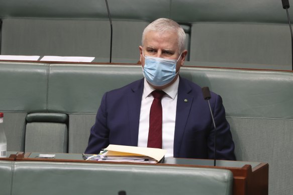 Nationals MP Michael McCormack during question time late last year. 