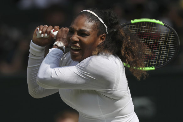 Serena Williams at Wimbledon last year.