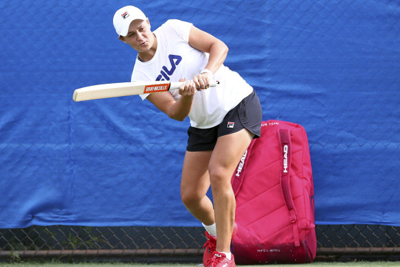 Ash Barty has found a few ways to fill in some time ahead of her first Brisbane International match.