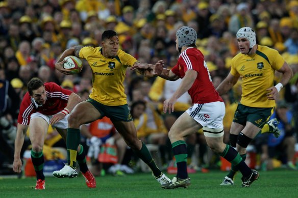 Israel Folau proved a revelation for the Wallabies when making his debut against the Lions a decade ago.