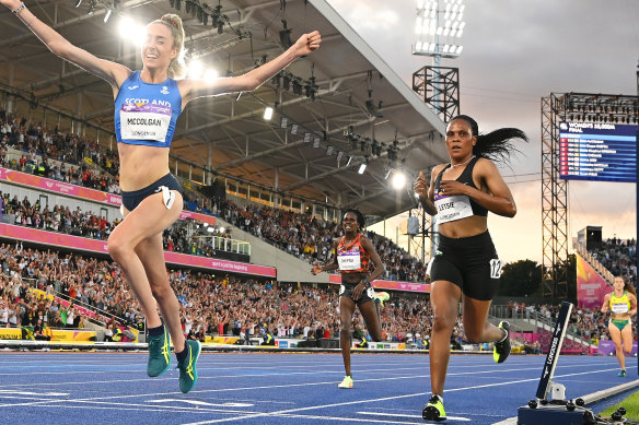 Letsie (right) ran a personal best time in Birmingham - and that’s what it’s all about.