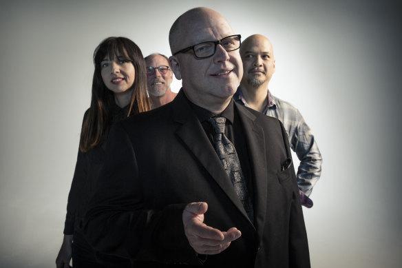 The Pixies: Paz Lenchantin, David Lovering, Black Francis, Joey Santiago.