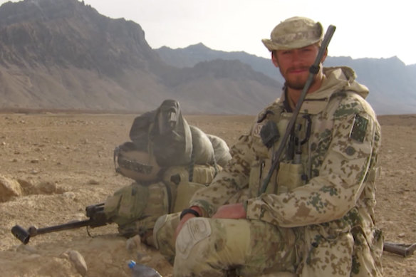 Australian commando David Wegman on deployment in Afghanistan.