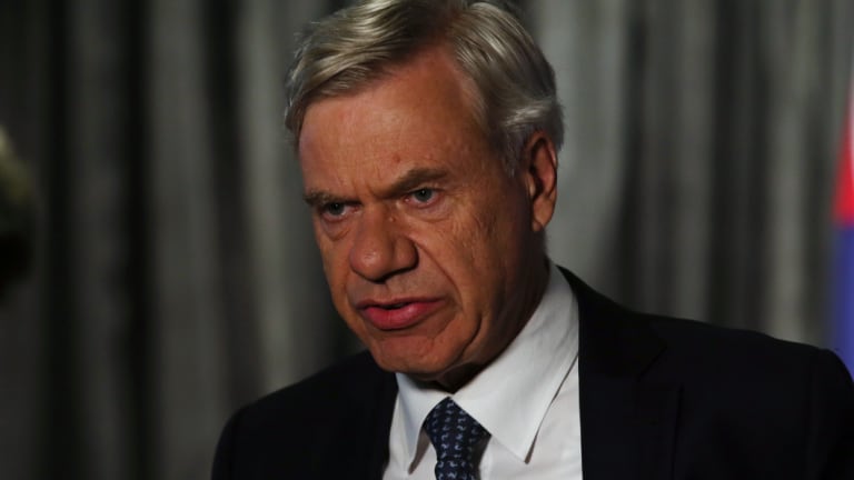 Liberal Party president Michael Kroger on election night 