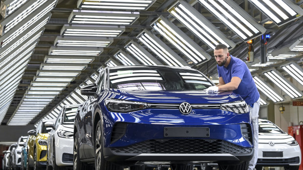 Battery-powered VW cars are about to roll out into an optimistic market for automobiles.
