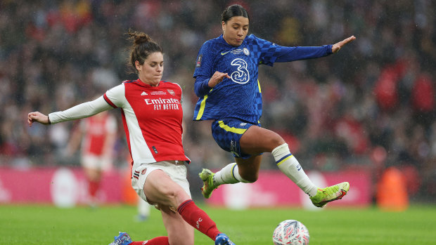 Sam Kerr leads Chelsea to FA Cup final win over Arsenal at Wembley