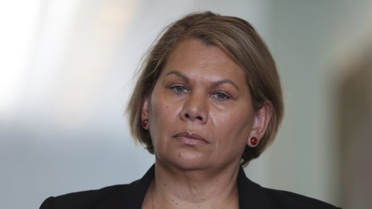 Senator Dorinda Cox in Parliament House last month.