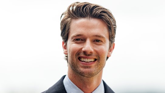 The White Lotus star Patrick Schwarzenegger in Sydney this week. 