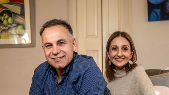 John Pesutto and wife Betty at their home in Melbourne’s east