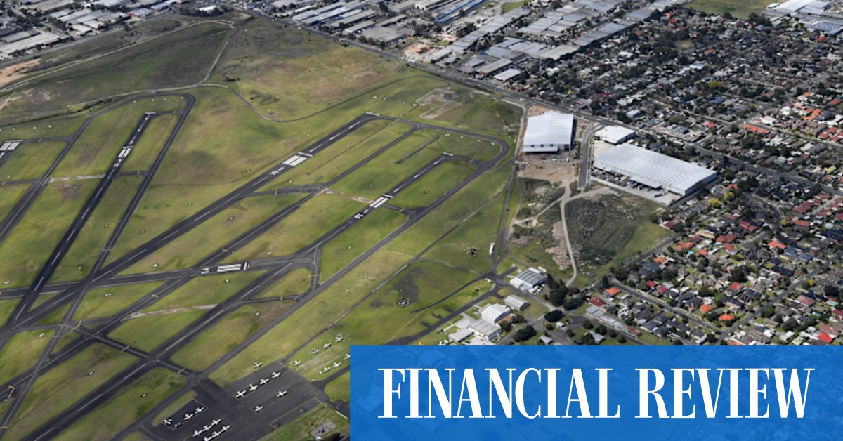 afr.com - Jenny Wiggins - Big super, US insurance giant close in on $1.5b Moorabbin airport