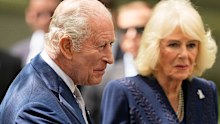 The royal couple meet Elizabeth Hillman, president and CEO of the 9/11 memorial in New York City.