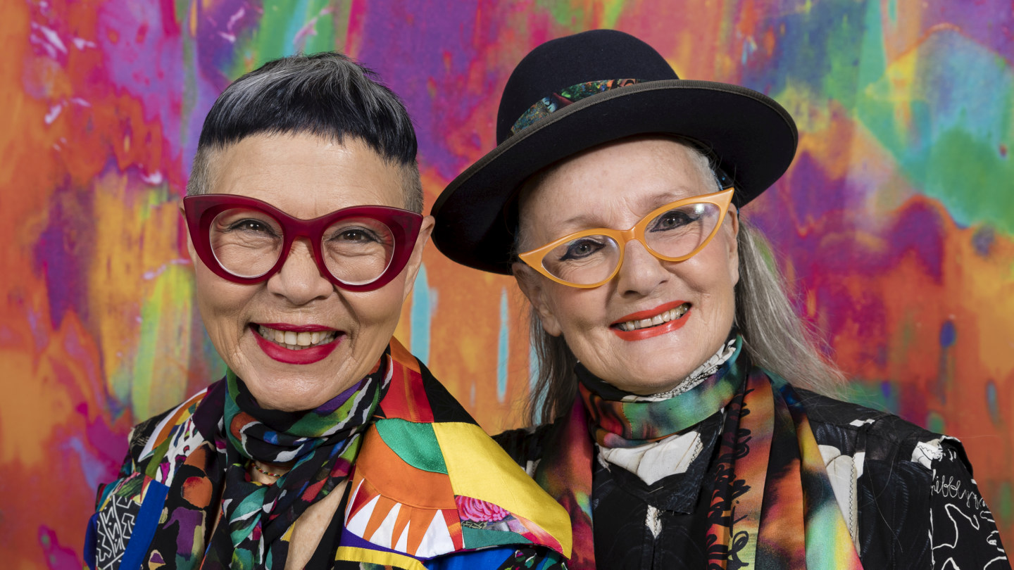 A colourful past Jenny Kee and Linda Jackson
