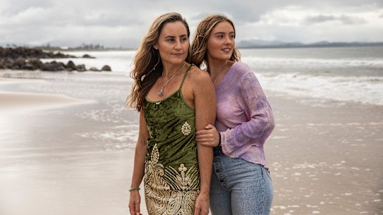 Mother and daughter Annika Tofil and Giselle Wise from the Central Coast.
