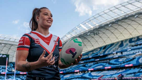Roosters captain Isabelle Kelly at the new Allianz Stadium.