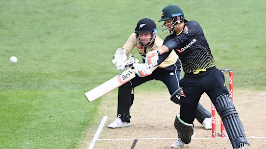 Josh Philippe made 45 off 32 balls in Australia’s four-run loss to New Zealand.