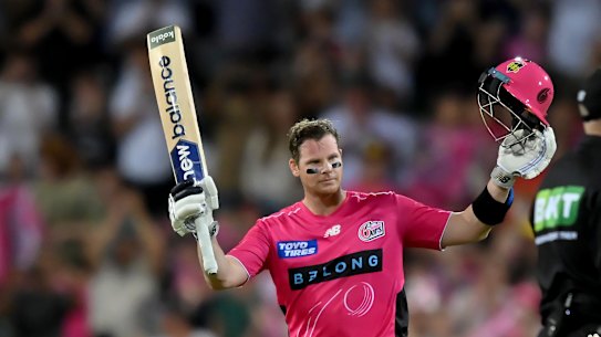 Get him now: Steve Smith is the form batsman of spin bowling in the world, but is not part of Australia’s Twenty 20 World Cup squad in the subcontinent. 