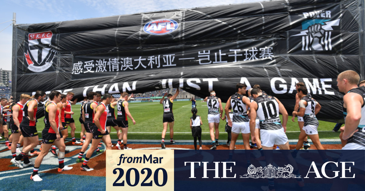Afl Moves Shanghai Game Between St Kilda Port Adelaide To Marvel Stadium