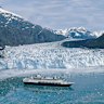 A Holland America ship in Glacier Bay, Alaska.