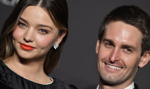 Miranda Kerr and her husband Evan Spiegel.