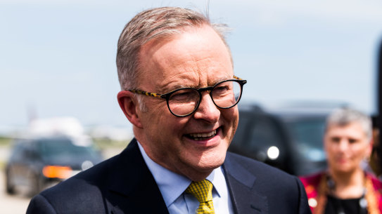 Prime Minister Anthony Albanese arrives in Bali for the G20 summit.