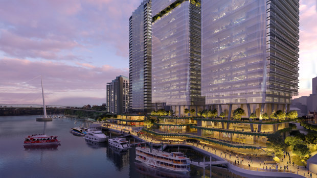 $2 billion Brisbane river redevelopment to tower over Eagle Street