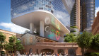 The lower levels of the Atlassian tower will house a flagship YHA hostel.