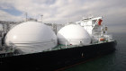 A Japanese LNG tanker at a JERA thermal power station in greater Tokyo.