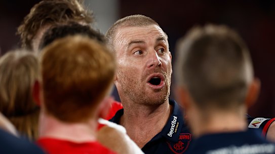 Where to now: Simon Goodwin needs to find answers quickly if the Demons are to rebound in season 2025.