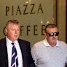 Ex CFMEU NSW boss Darren Greenfield (right) at the Downing Centre in Sydney this morning.