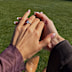 Crothers showed off her sparkling diamond ring. 