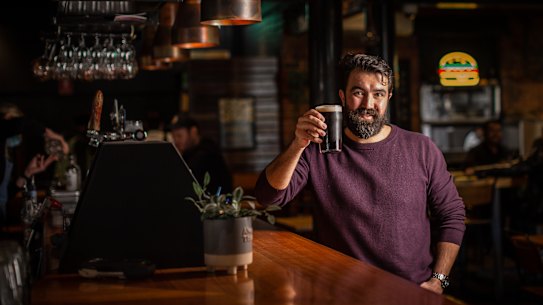 Publican Tom Streater from the Prince Alfred hotel in Port Melbourne was reprimanded by the Therapeutic Goods Administration this week for handing out free beers to vaccinated customers.