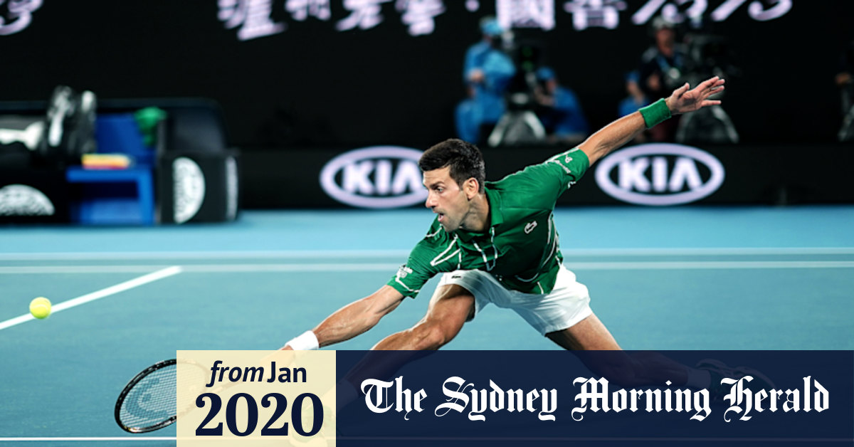 Australian Open 2020: Novak Djokovic's triple double fault ...
