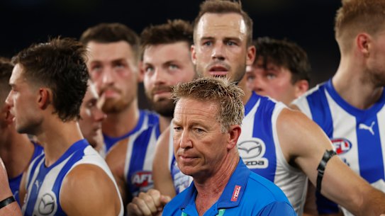 Kangaroos’ coach David Noble apologised to the group for the spray he delivered after round three