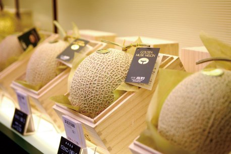 Gift wrapped with care… Takano’s Muskmelon Specialty Shop.