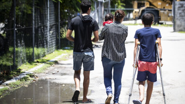Three children from two families remain in limbo on Nauru. Four other families are waiting to go to the US.