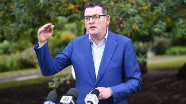Premier Daniel Andrews says the government has reached an in-principle agreement with private health providers to support the public system during the coronavirus pandemic. 