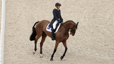 Shane Rose competes in the Eventing Dressage.
