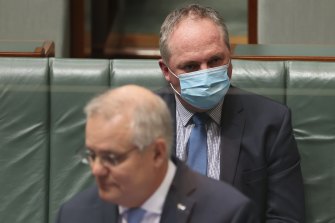 Two pragmatists: Scott Morrison and Barnaby Joyce.