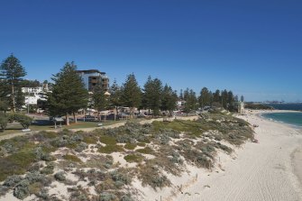 The proposed development at 120 Marine Parade would have been right near the beach in Cottesloe.