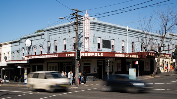 On the market: The Norfolk Hotel in Redfern. 