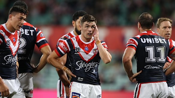 Kyle Flanagan shows the pressure of a tough year at the Roosters.