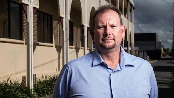 Labor candidate Russell Robertson, a third generation coal miner, went to Clermont to join pro-mining protests.