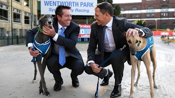 Injection: former Racing Minister Paul Toole, left, at last year's announcement of the Million Dollar Chase.
