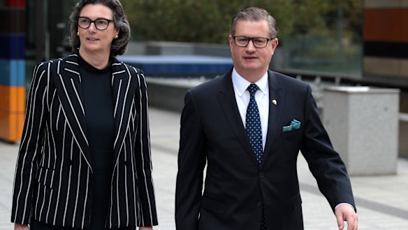 Andrew Hagger (right), chief customer officer of the National Australia Bank.