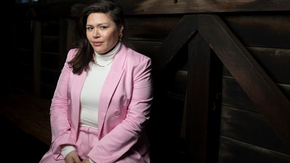 Indigenous writer Nakkiah Lui at the STC Wharf Theatre.
