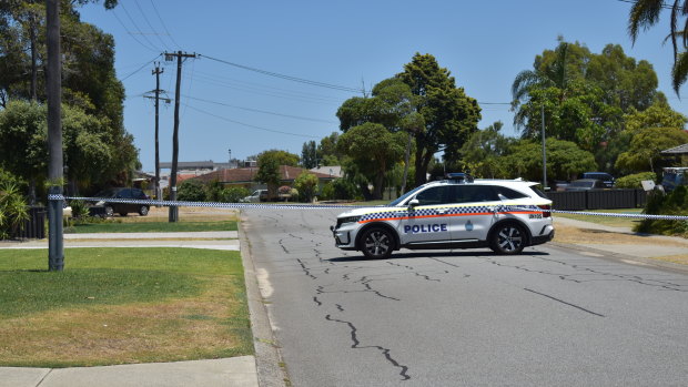 Police have cordoned off an area at the end of Murray Drive while they investigate a suspicious death.