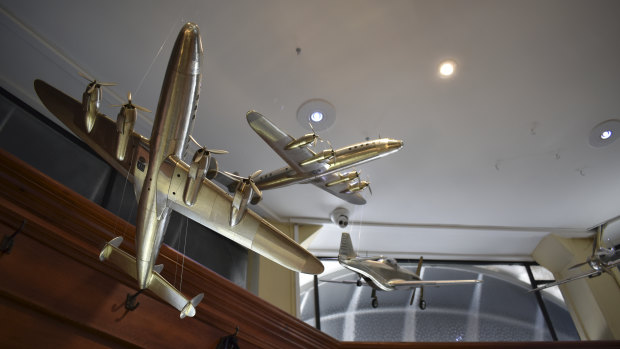 Some of the vintage aeroplanes. 